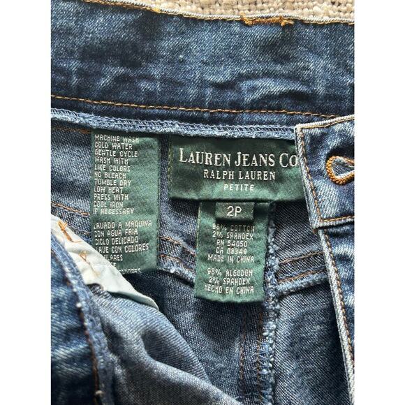Lauren Jeans Co Ralph Lauren Vintage Classic Straight Jeans Size 2 Petite - Picture 7 of 8